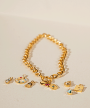 Cadena Ondas broche ajustable y Amuleto