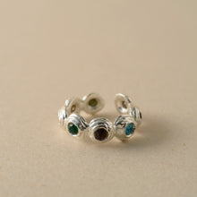Anillo Nido Cristales Multicolor