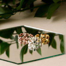 Anillo Nido Cristales Blanco