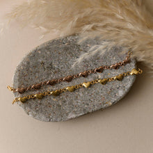 Pulsera Corazones Oro Rosado